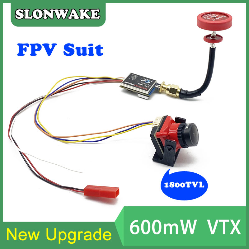 Fpv Drone Camera - すぐに使える5.8G 48CH 600mWビデオ送信機とCmos 1800TVLミニFPVカメラ2.1mmレンズ調整可能 RC FPVレーシングドローン用