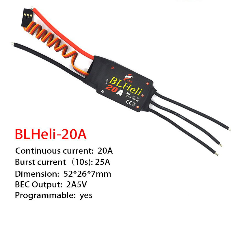 1-3 個ブラシレス ESC BLHeli 20A 30A  - Fpv Drone Esc のレビューと価格